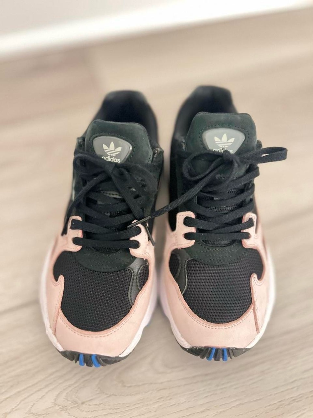 adidas Kids Black and Light Pink Sneakers